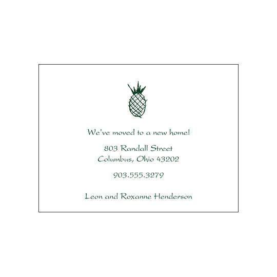 The Classic Pineapple Moving Announcements